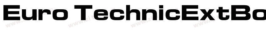 Euro TechnicExtBold字体转换